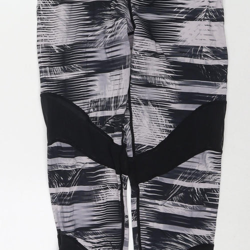 Label Lab Womens Multicoloured Geometric Polyester Compression Leggings Size S L26 in Regular Pullover