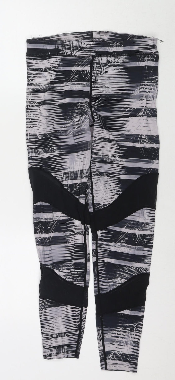 Label Lab Womens Multicoloured Geometric Polyester Compression Leggings Size S L26 in Regular Pullover