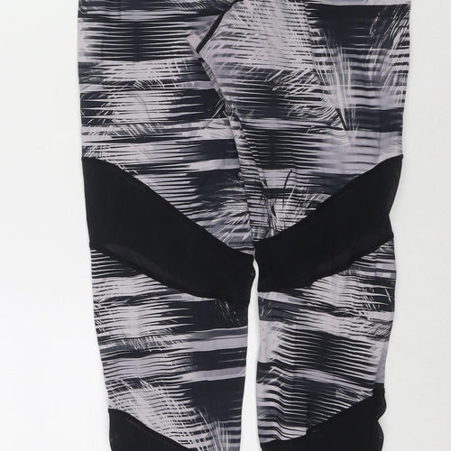 Label Lab Womens Multicoloured Geometric Polyester Compression Leggings Size S L26 in Regular Pullover