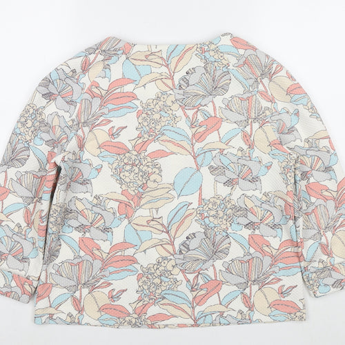 Marks and Spencer Womens Multicoloured Floral Jacket Blazer Size 12