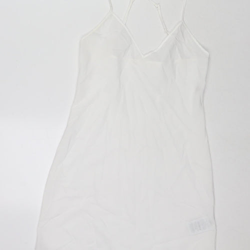 Missoni Womens White Polyester Mini Size 10 V-Neck Pullover