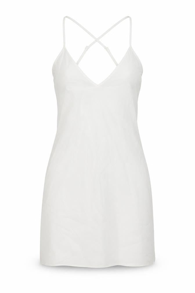 Front view of Missoni women’s white polyester mini, size UK 10, v-neck pullover