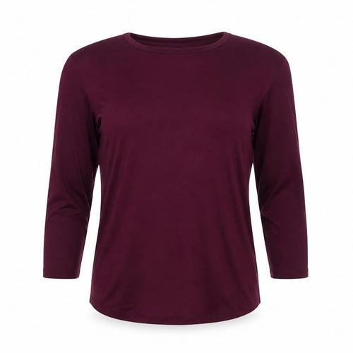 Marks and Spencer Womens Purple Polyester Jersey T-Shirt Size 8 Round Neck