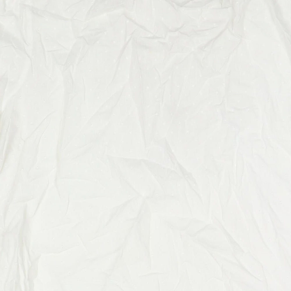 NEXT Womens White Cotton Basic T-Shirt Size 20 Round Neck