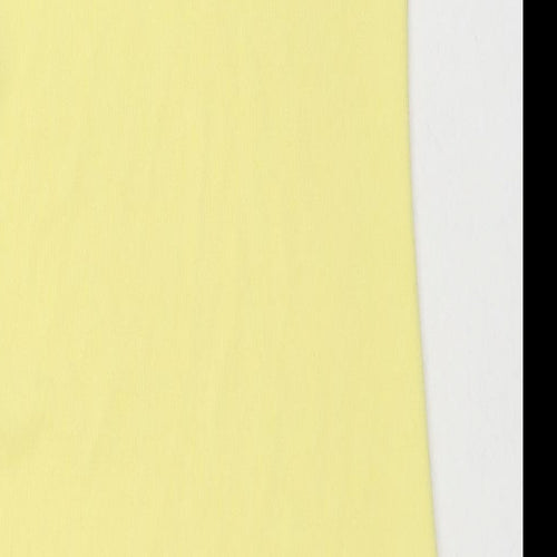 I SAW IT FIRST Womens Yellow Polyester Bodycon Size 8 Round Neck Pullover