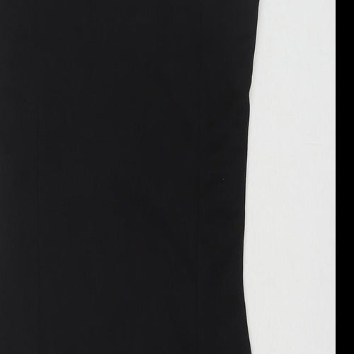 Boohoo Womens Black Polyester Bodycon Size 8 Square Neck Pullover