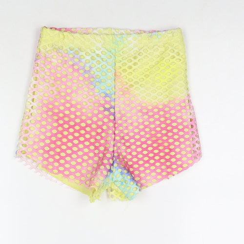 Stylewise Womens Multicoloured Colourblock Polyester Hot Pants Shorts Size S L3 in Regular Pull On - Size S/M