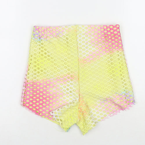 Stylewise Womens Multicoloured Colourblock Polyester Hot Pants Shorts Size S L3 in Regular Pull On - Size S/M