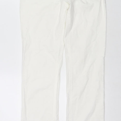 Steilmann Womens White Cotton Skinny Jeans Size 8 L31 in Regular Zip