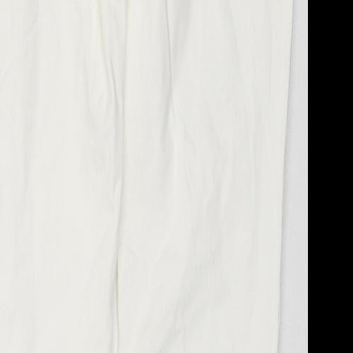 Steilmann Womens White Cotton Skinny Jeans Size 8 L31 in Regular Zip