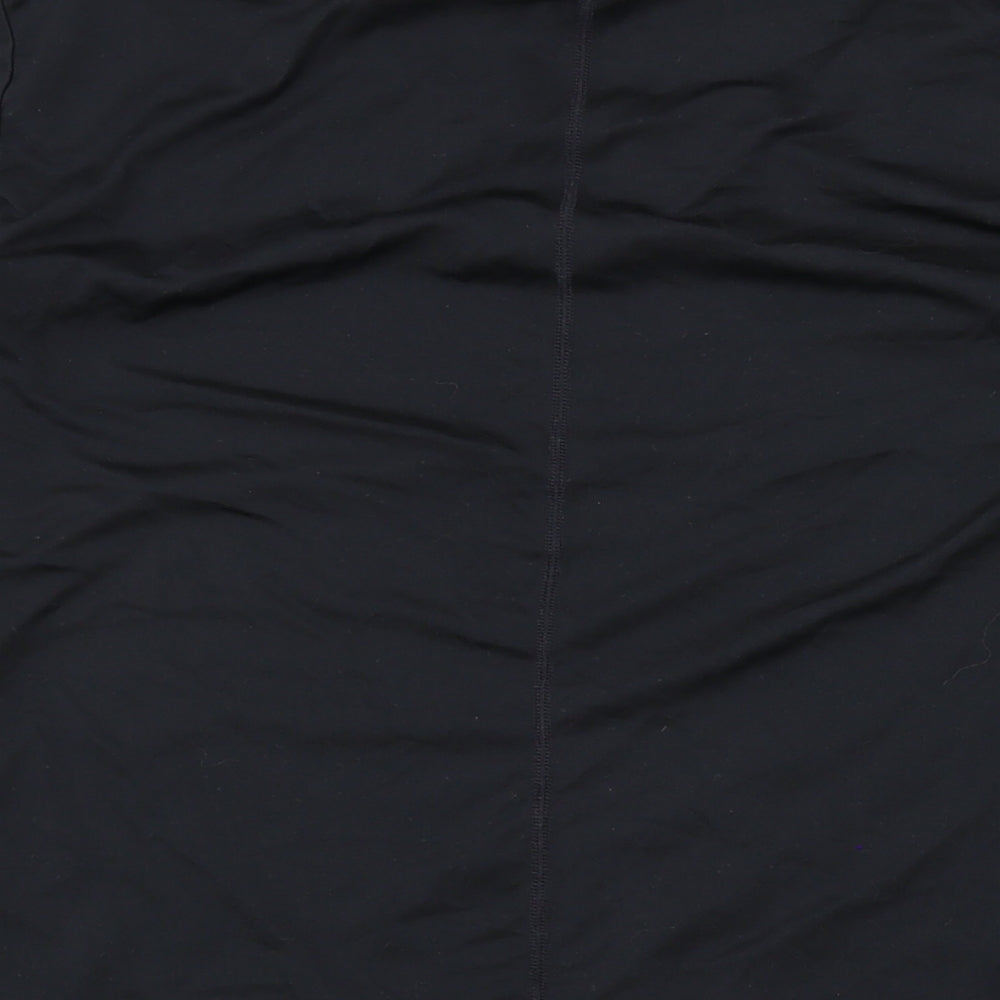 Nike Womens Black Polyester Basic Casual Size L Round Neck Pullover