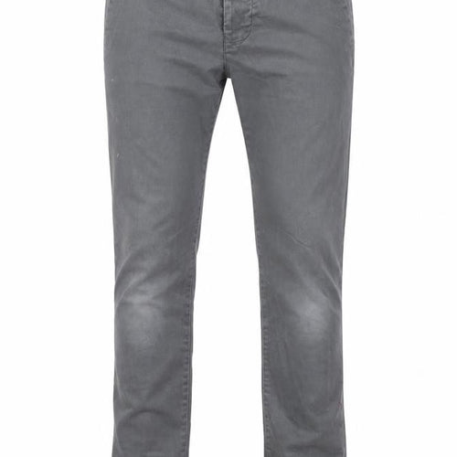 NEXT Mens Grey Cotton Chino Trousers Size 28 in L28 in Regular Button