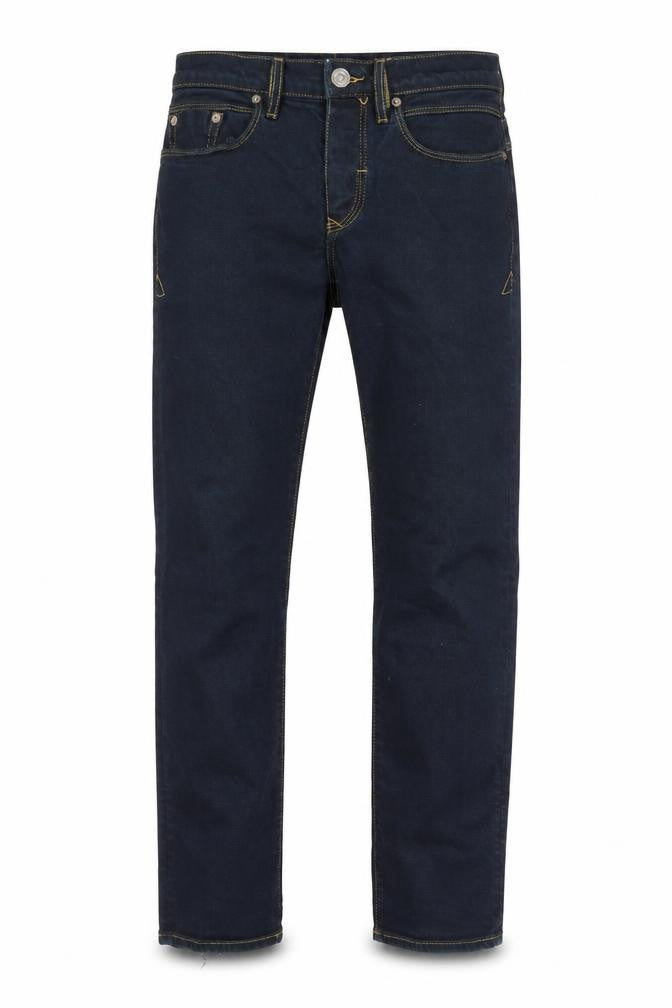 River Island Mens Blue Cotton Straight Jeans Size 28 in L26 in Regular Button