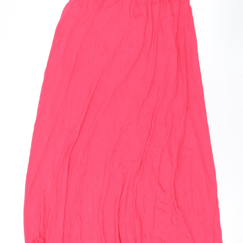 NEXT Womens Pink Viscose Maxi Size 12 V-Neck Pullover - Beaded