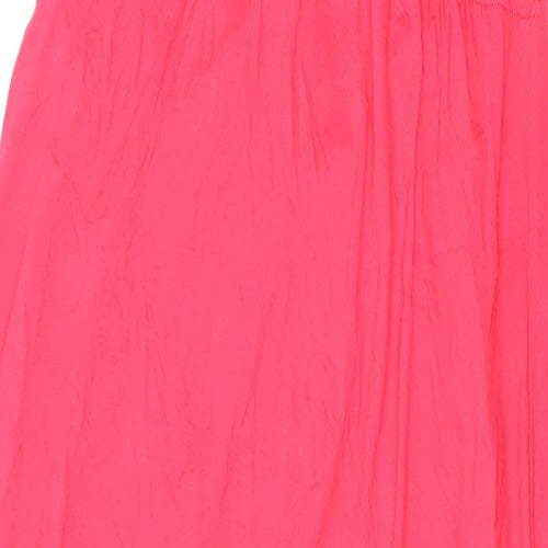 NEXT Womens Pink Viscose Maxi Size 12 V-Neck Pullover - Beaded