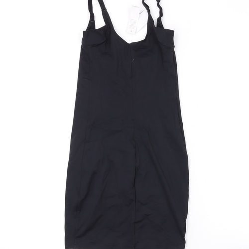 Debenhams Womens Black Polyamide Bodycon Size 12 Scoop Neck Pullover - Slip