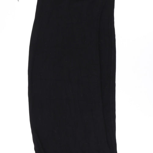 Garage Womens Black Modal Maxi Size XS Round Neck Pullover - Backless