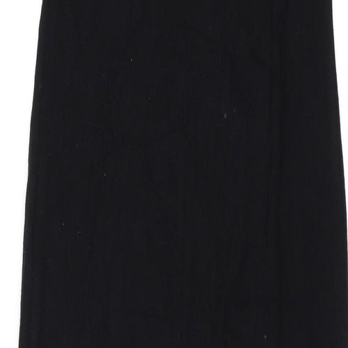 Garage Womens Black Modal Maxi Size XS Round Neck Pullover - Backless