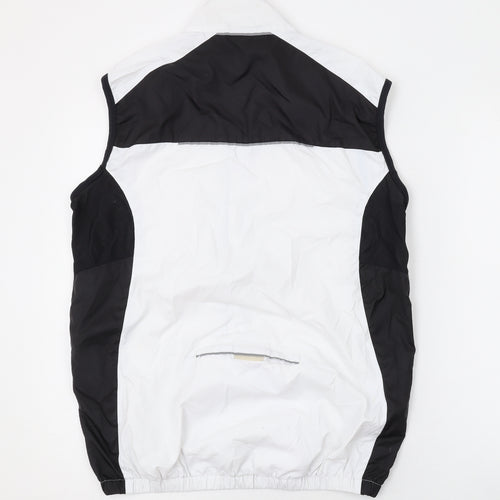 FDX Mens White Gilet Jacket Size M Zip