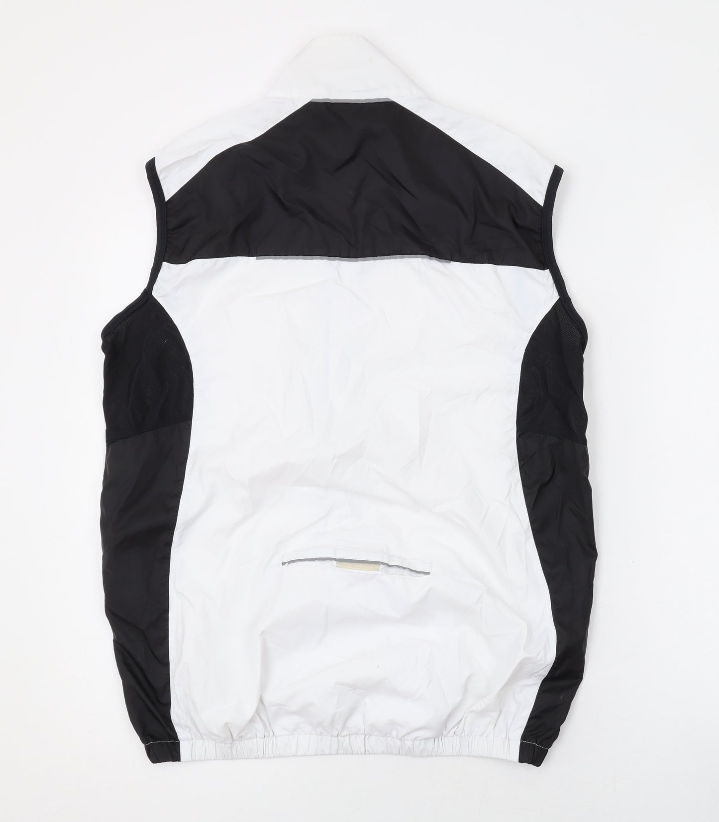 FDX Mens White Gilet Jacket Size M Zip