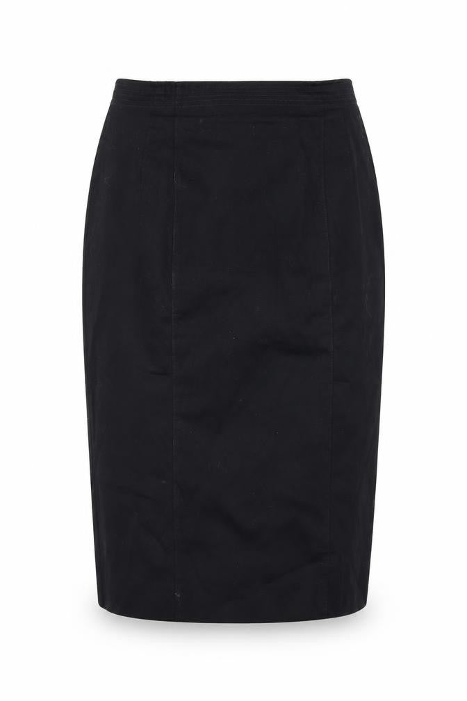 Marks and Spencer Womens Black Polyester Straight & Pencil Skirt Size 12 Zip