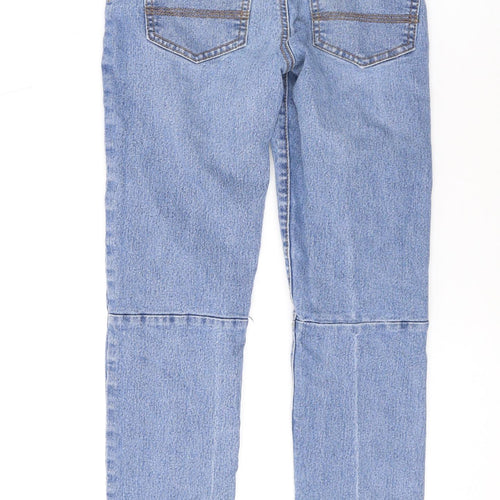 Denim & Co. Boys Blue Polyester Skinny Jeans Size 9-10 Years L22 in Regular Drawstring