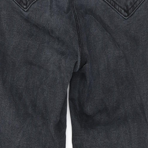 Stradivarius Womens Grey Cotton Skinny Jeans Size 12 L25 in Regular Zip