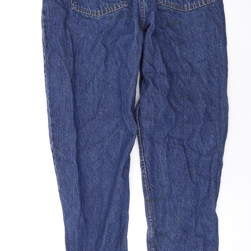 Denim & Co. Womens Blue Cotton Skinny Jeans Size 10 L26 in Regular Zip