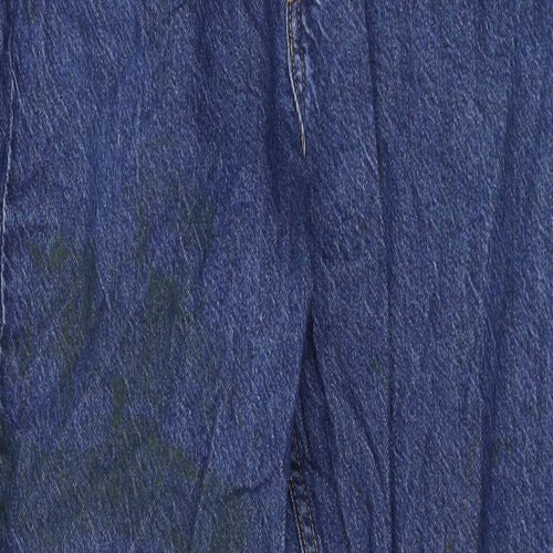 Denim & Co. Womens Blue Cotton Skinny Jeans Size 10 L26 in Regular Zip