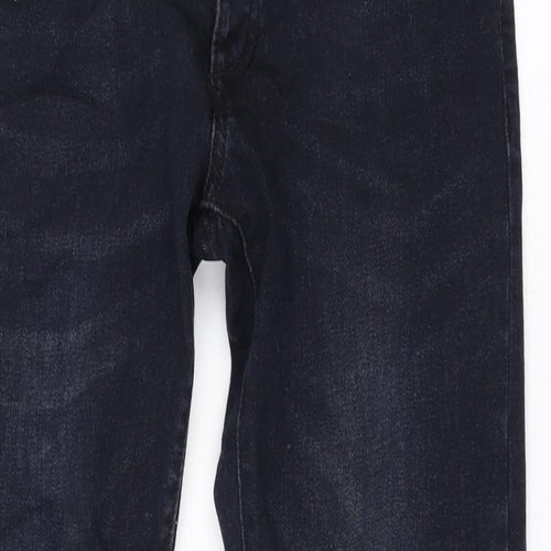 Topman Mens Blue Cotton Skinny Jeans Size 28 in L27 in Regular Zip