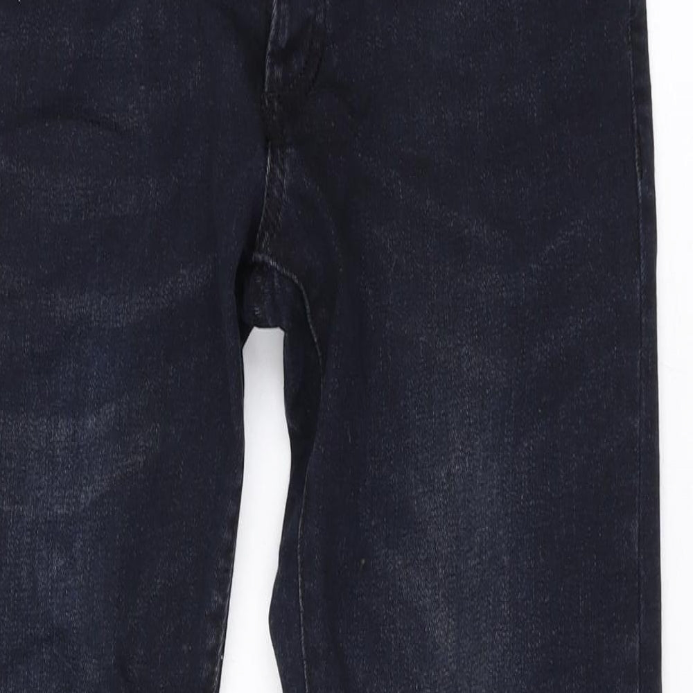 Topman Mens Blue Cotton Skinny Jeans Size 28 in L27 in Regular Zip