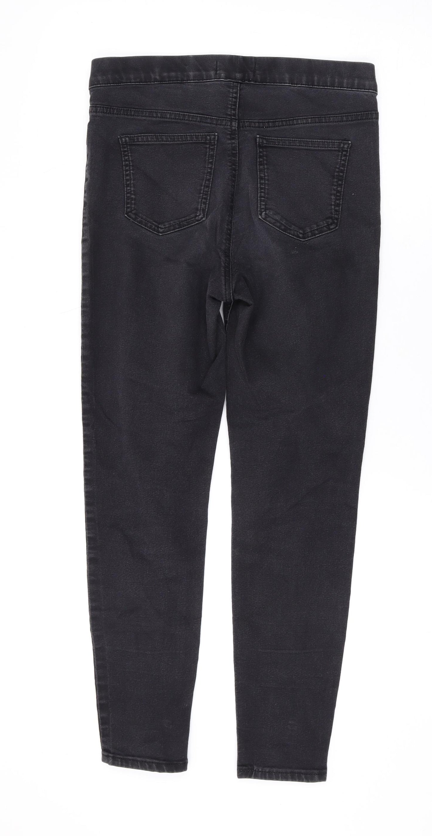 Marks and Spencer Womens Grey Cotton Jegging Jeans Size 10 L24 in Regular