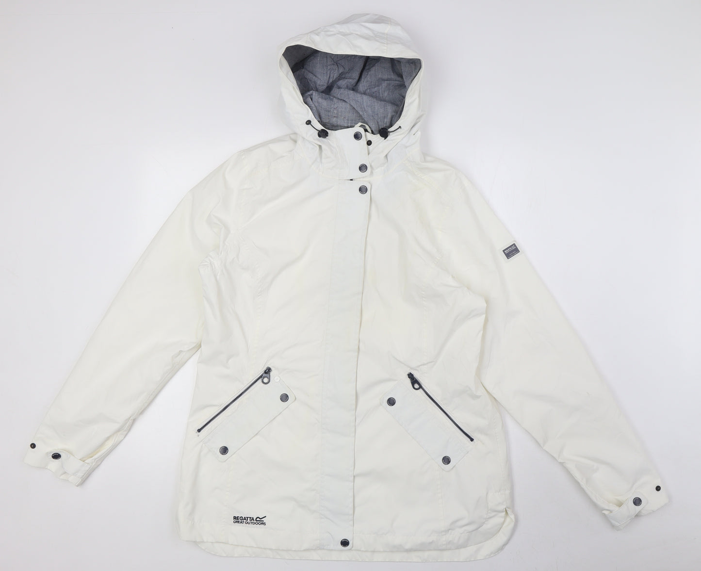 Regatta Womens White Jacket Size 14 Toggle