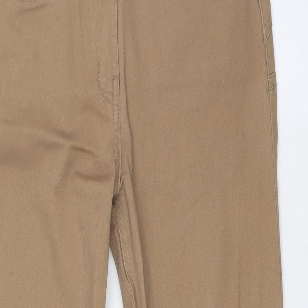 George Womens Beige Cotton Straight Jeans Size 12 L30 in Regular Zip