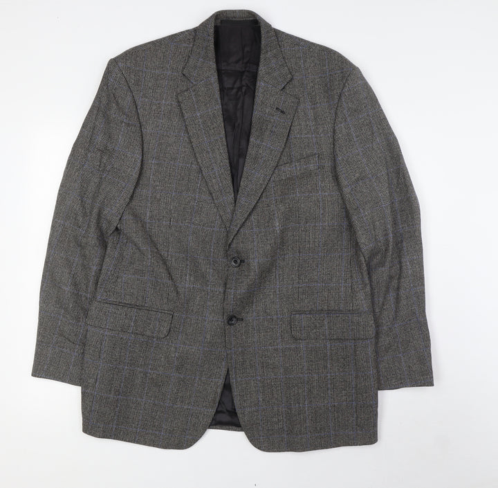 Marks and Spencer Mens Grey Wool Jacket Suit Jacket Size 40 Regular