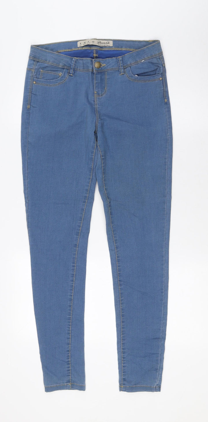 Demin Co Womens Black Cotton Skinny Jeans Size 8 L29 in Regular Zip