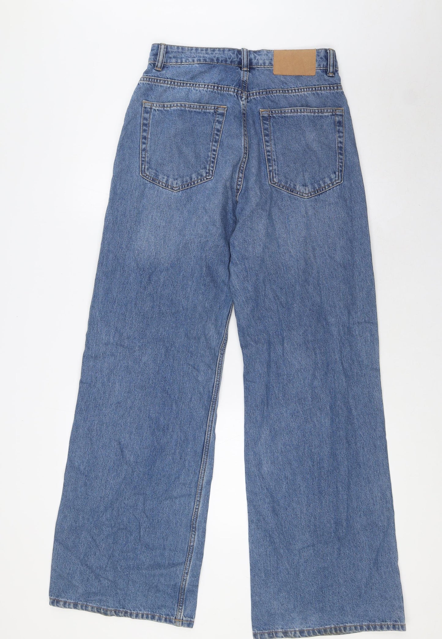 Divided Womens Blue Cotton Bootcut Jeans Size 8 L32 in Regular Zip