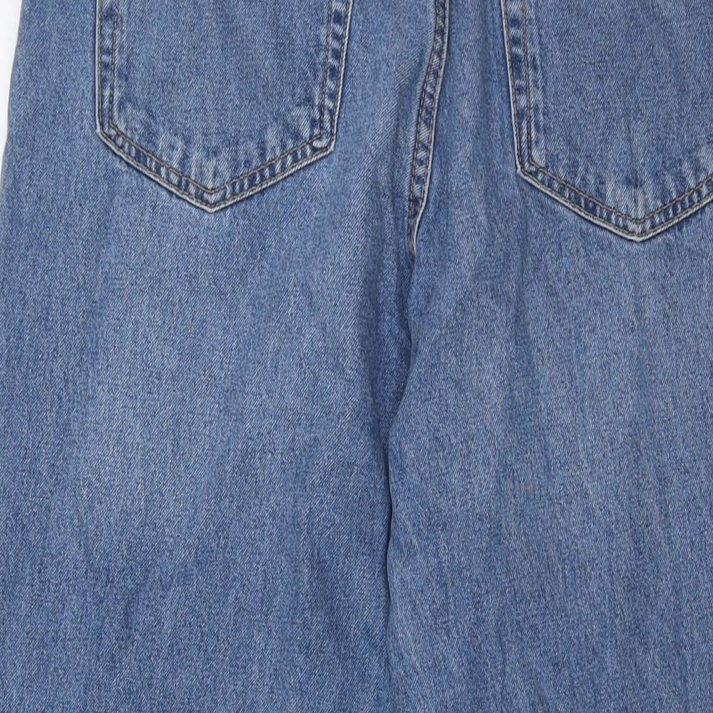 Divided Womens Blue Cotton Bootcut Jeans Size 8 L32 in Regular Zip