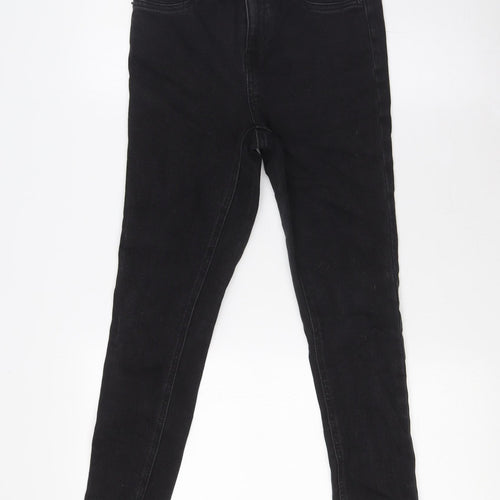 915 Generation Girls Beige Cotton Skinny Jeans Size 14 Years L27 in Slim Zip - Raw Hem