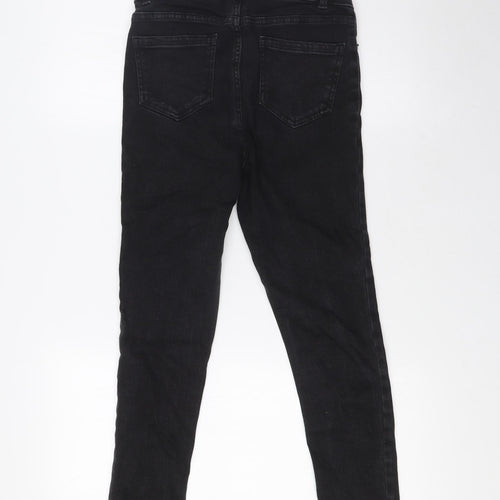 915 Generation Girls Beige Cotton Skinny Jeans Size 14 Years L27 in Slim Zip - Raw Hem