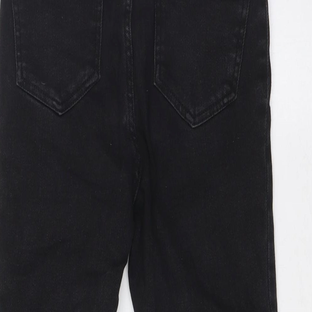 915 Generation Girls Beige Cotton Skinny Jeans Size 14 Years L27 in Slim Zip - Raw Hem