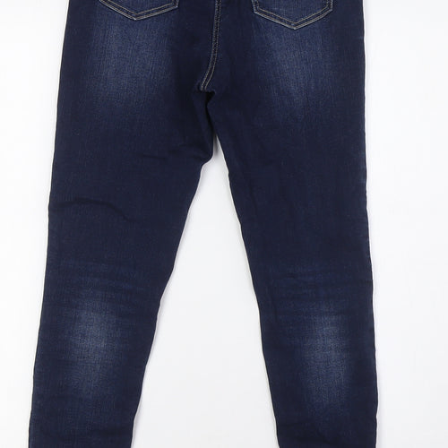 NEXT Girls Blue Cotton Skinny Jeans Size 12 Years L26 in Regular