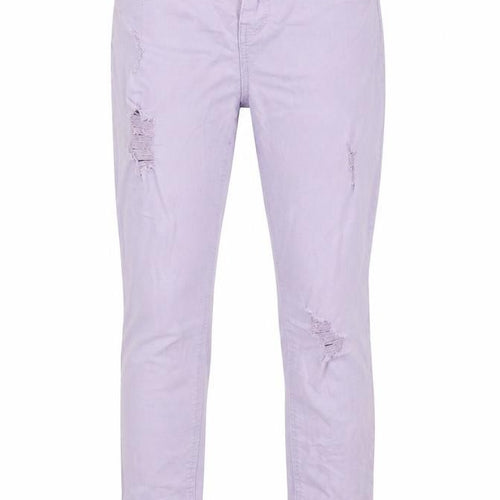 New Look Girls Purple Cotton Skinny Jeans Size 14 Years L30 in Regular Zip