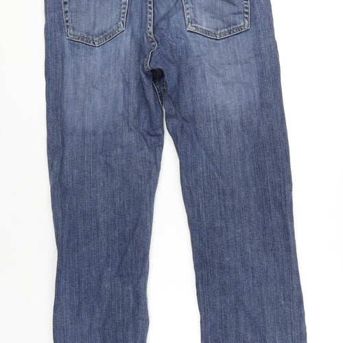 Levi's Mens Blue Cotton Straight Jeans Size 32 in L30 in Regular Zip