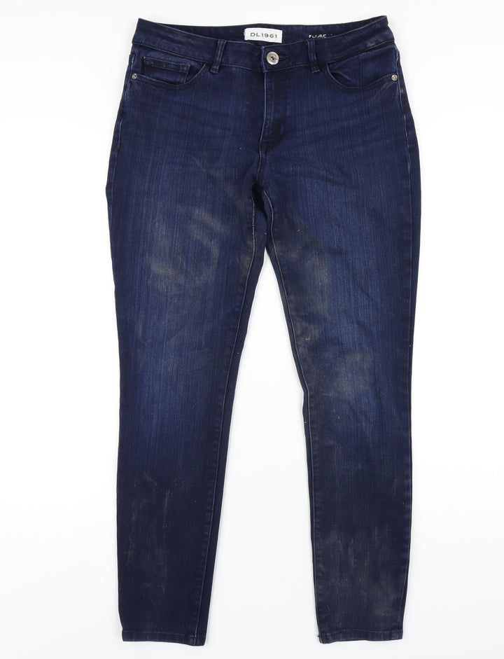 DL1961 Womens Blue Cotton Skinny Jeans Size 29 in L30 in Regular Zip