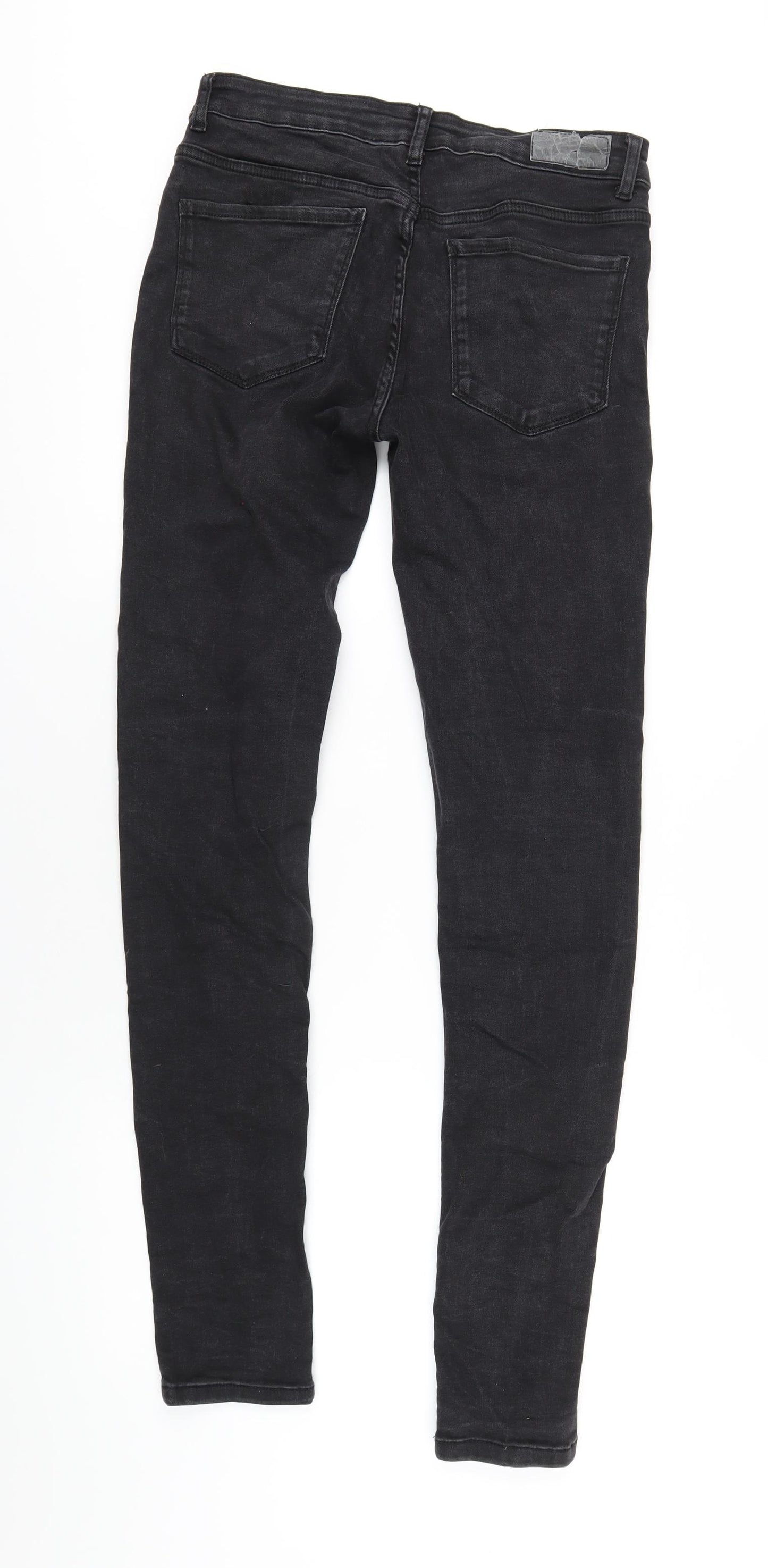 Denim & Co. Mens Black Cotton Skinny Jeans Size 30 in L34 in Regular Button