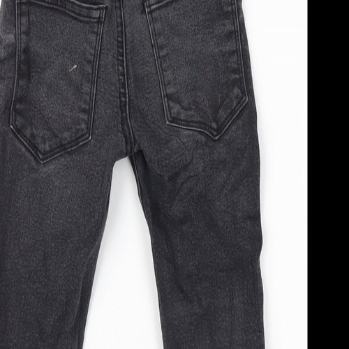 Matalan Boys Black Cotton Skinny Jeans Size 5 Years Regular Zip
