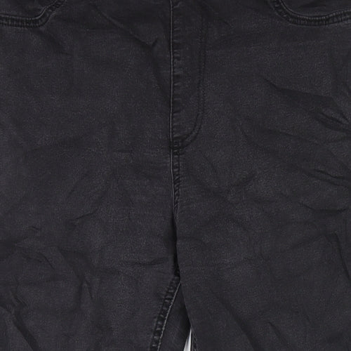 marksand Womens Black Cotton Jegging Jeans Size 16 L28 in Regular