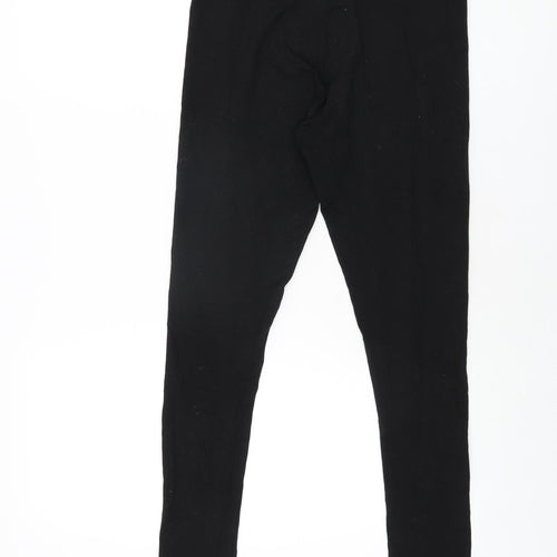 H&M Womens Black Cotton Pedal Pusher Leggings Size M L28 in