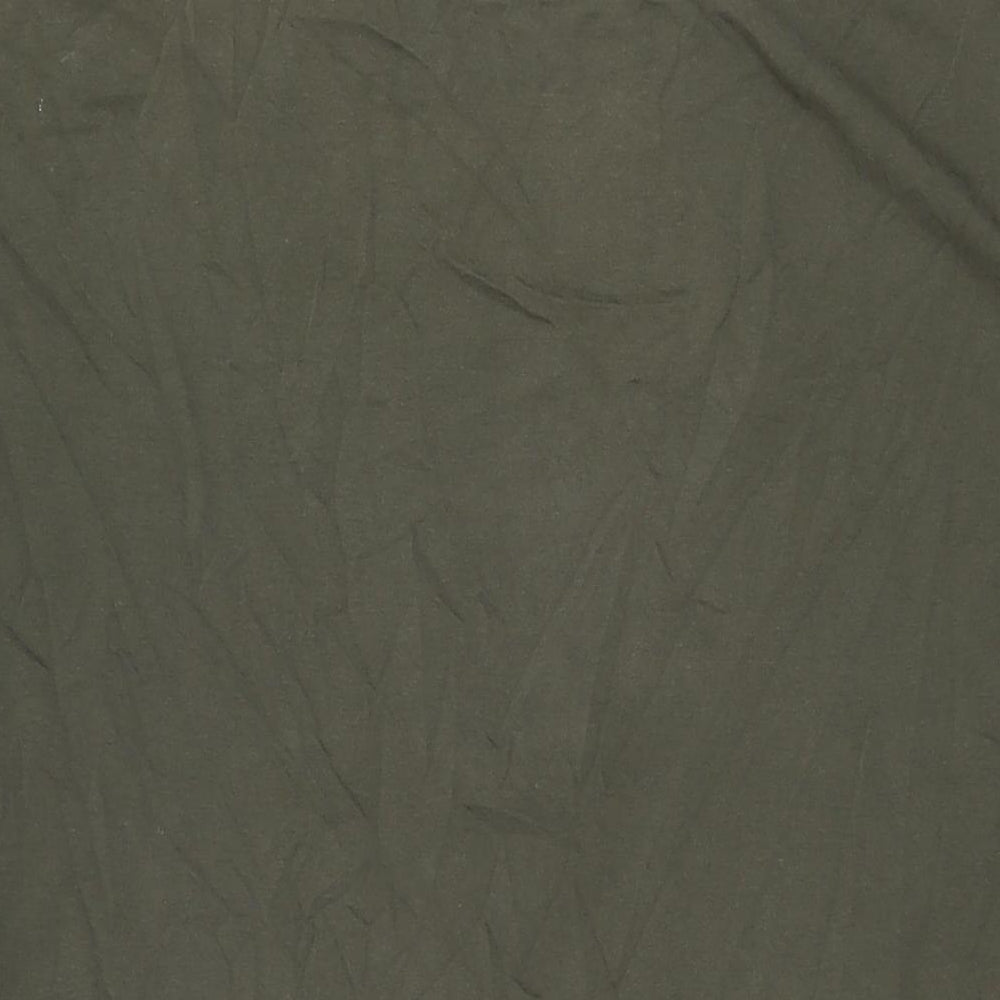 NEXT Womens Green Cotton Basic T-Shirt Size 20 Round Neck
